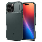 Spigen iPhone 16 Pro Max Skal Optik Armor MagFit Abyss Green