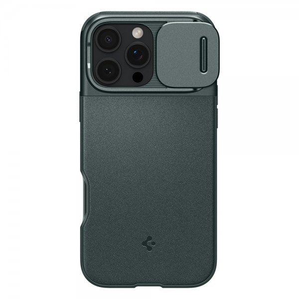 Spigen iPhone 16 Pro Max Skal Optik Armor MagFit Abyss Green