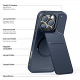 Dux Ducis iPhone 16 Pro Max Skal Rafi II Series MagSafe Blå