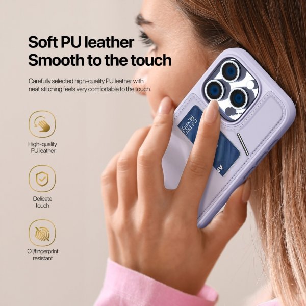 Dux Ducis iPhone 16 Pro Max Skal Rafi II Series MagSafe Lila