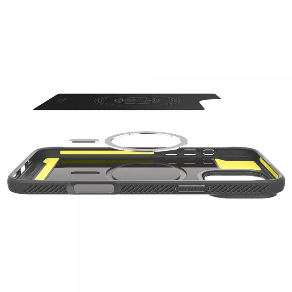 Spigen iPhone 16 Pro Max Skal Rugged Armor MagFit Grå