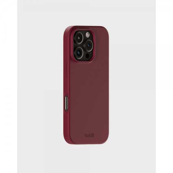 holdit iPhone 16 Pro Max Skal Silikon Red Velvet