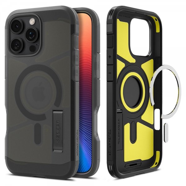 Spigen iPhone 16 Pro Max Skal Tough Armor MagFit Frost Black