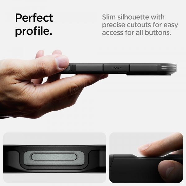 Spigen iPhone 16 Pro Max Skal Tough Armor MagFit Svart