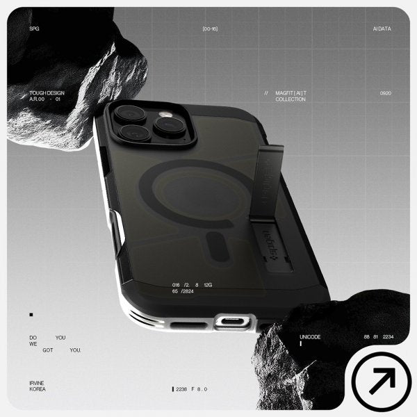 Spigen iPhone 16 Pro Max Skal Tough Armor T MagFit Frost Black