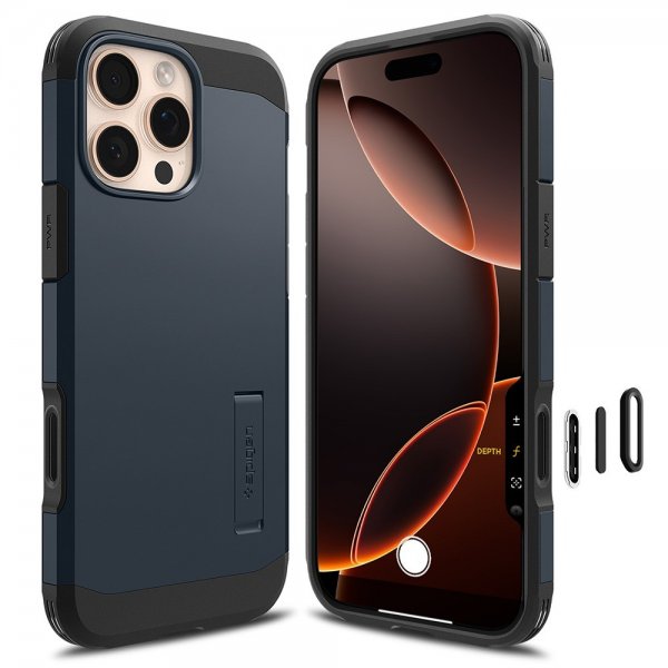 Spigen iPhone 16 Pro Max Skal Tough Armor T MagFit Metal Slate