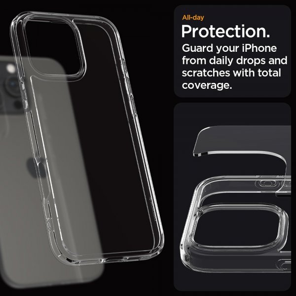 Spigen iPhone 16 Pro Max Skal Ultra Hybrid Crystal Clear
