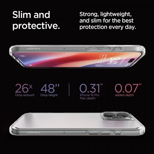 Spigen iPhone 16 Pro Max Skal Ultra Hybrid Frost Clear
