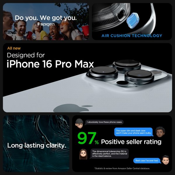 Spigen iPhone 16 Pro Max Skal Ultra Hybrid Frost Clear