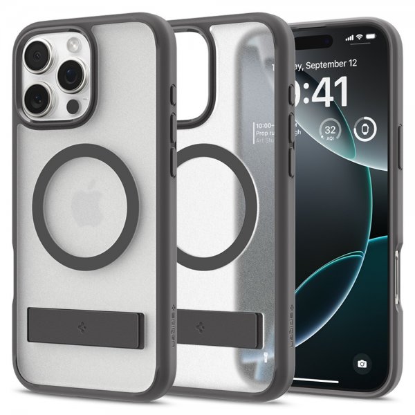 Spigen iPhone 16 Pro Max Skal Ultra Hybrid S MagFit Frost Gray