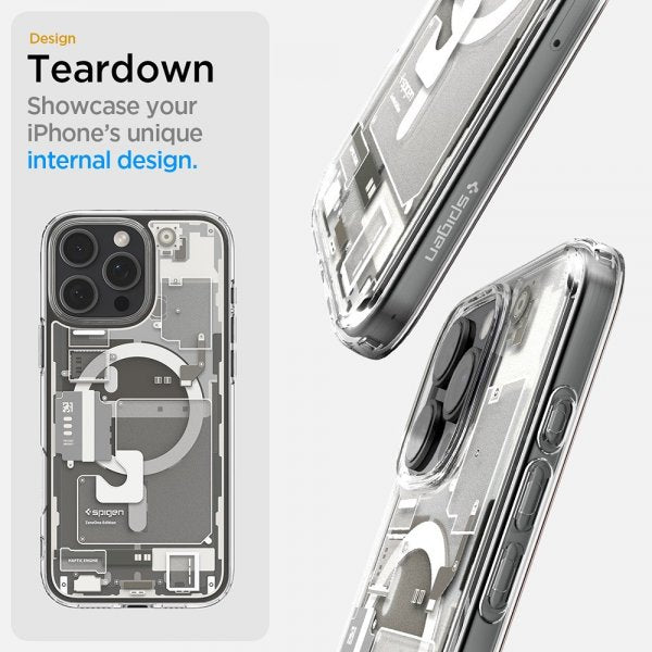 Spigen iPhone 16 Pro Max Skal Ultra Hybrid Zero One MagFit Natural Titanium