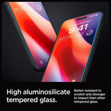 Spigen iPhone 16 Pro Max/iPhone 17 Pro Max Skärmskydd GLAS.tR EZ Fit 2-pack
