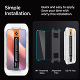 Spigen iPhone 16 Pro Max/iPhone 17 Pro Max Skärmskydd GLAS.tR EZ Fit 2-pack