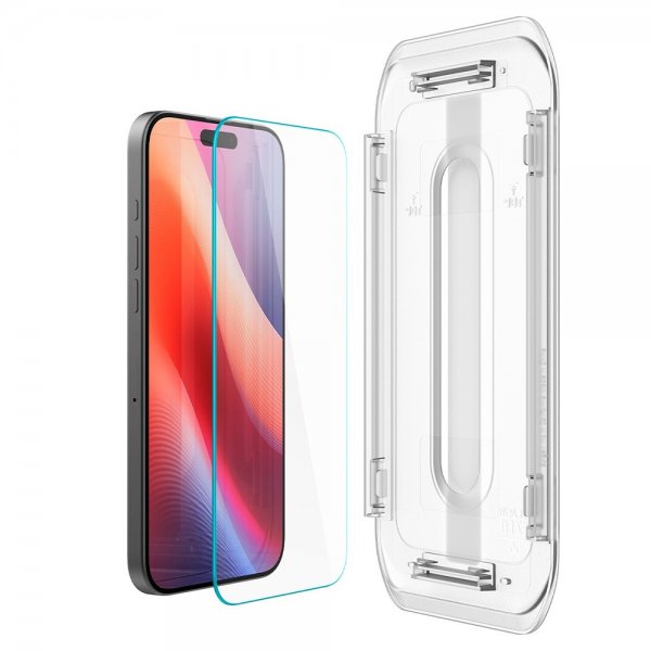 Spigen iPhone 16 Pro Max/iPhone 17 Pro Max Skärmskydd GLAS.tR EZ Fit 2-pack