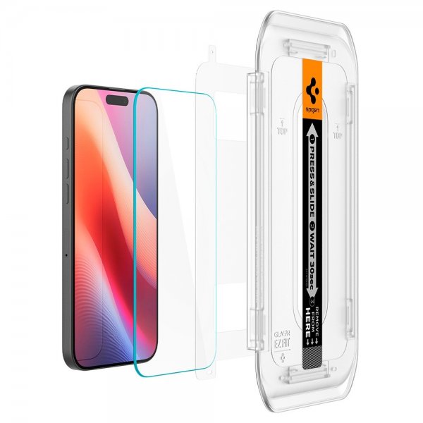Spigen iPhone 16 Pro Max/iPhone 17 Pro Max Skärmskydd GLAS.tR EZ Fit 2-pack
