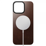 Nomad iPhone 16 Pro Max Skin Magnetic Leather Back Rustic Brown