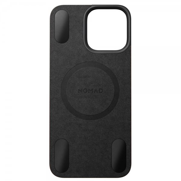 Nomad iPhone 16 Pro Max Skin Magnetic Leather Back Rustic Brown