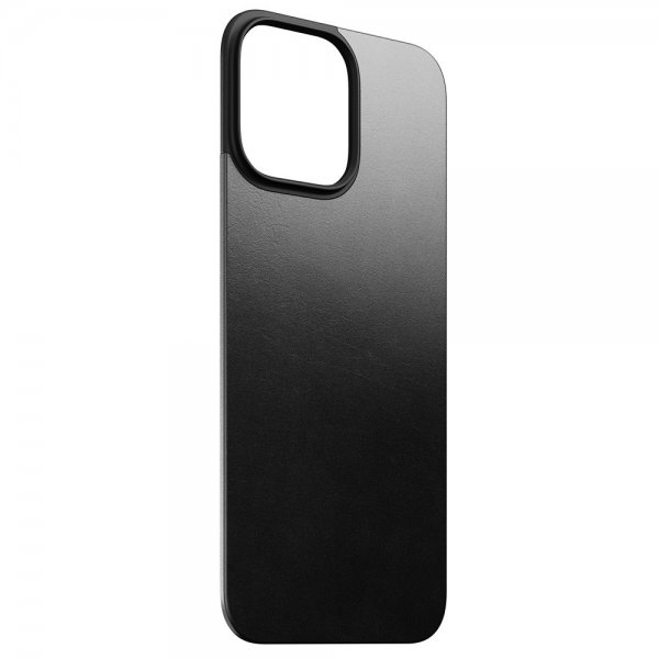 Nomad iPhone 16 Pro Max Skin Magnetic Leather Back Svart