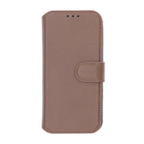 Rvelon iPhone 16 Pro Fodral Äkta läder Kortfack Brun