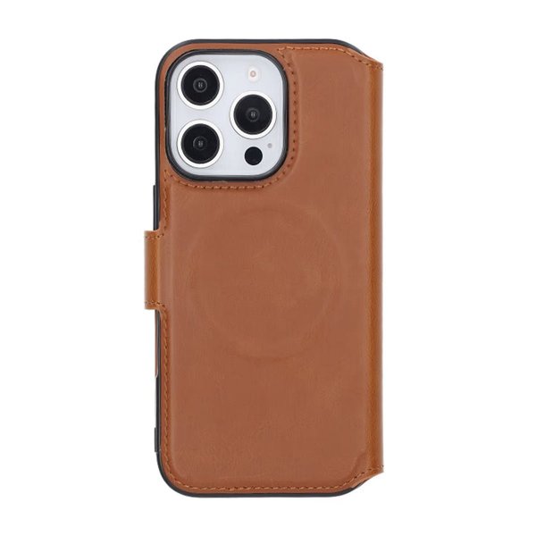 Rvelon iPhone 16 Pro Fodral 4 Kortfack MagSafe Brun