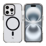 Rvelon iPhone 16 Pro Skal TPU MagSafe Svart/Transparent