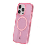 Rvelon iPhone 16 Pro Skal Glitter MagSafe Rosa