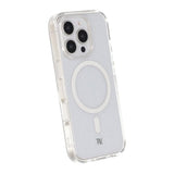Rvelon iPhone 16 Pro Skal Glitter MagSafe Vit