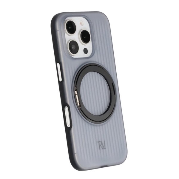 Rvelon iPhone 16 Pro Skal Roterbart MagSafe Stativ Svart