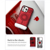 Spigen iPhone 16 Pro Skal Classic C1 MagFit Ruby