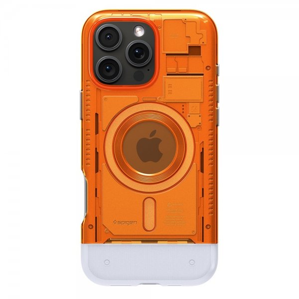 Spigen iPhone 16 Pro Skal Classic C1 MagFit Tangerine