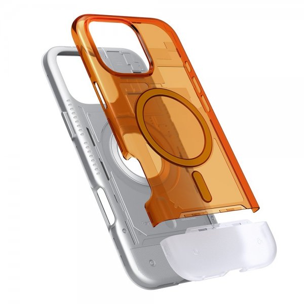 Spigen iPhone 16 Pro Skal Classic C1 MagFit Tangerine