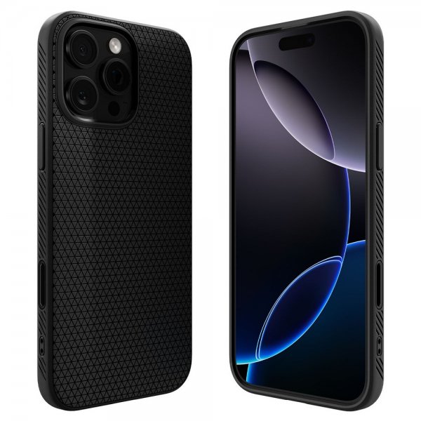 Spigen iPhone 16 Pro Skal Liquid Air T MagFit Matte Black