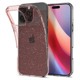 Spigen iPhone 16 Pro Skal Liquid Crystal Glitter Rose Quartz