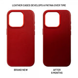 Fixed iPhone 16 Pro Skal MagLeather Röd