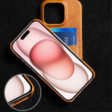 iPhone 16 Pro Skal med två Kortfack Ljusbrun