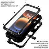 R-JUST iPhone 16 Pro Skal Metall Stöttåligt Svart