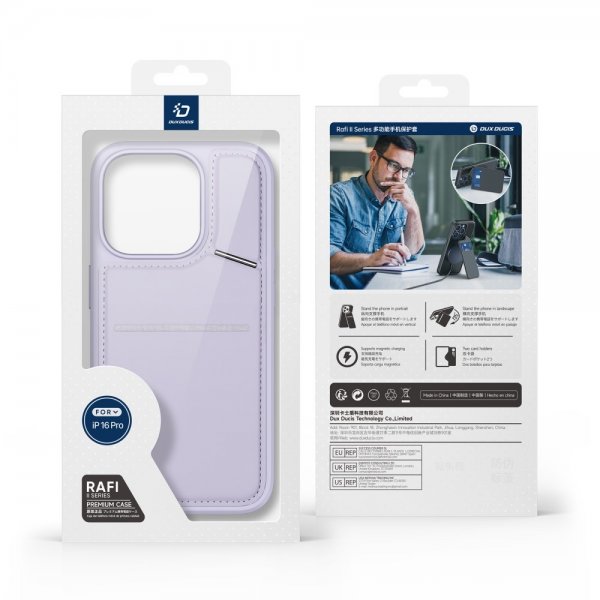 Dux Ducis iPhone 16 Pro Skal Rafi II Series MagSafe Lila