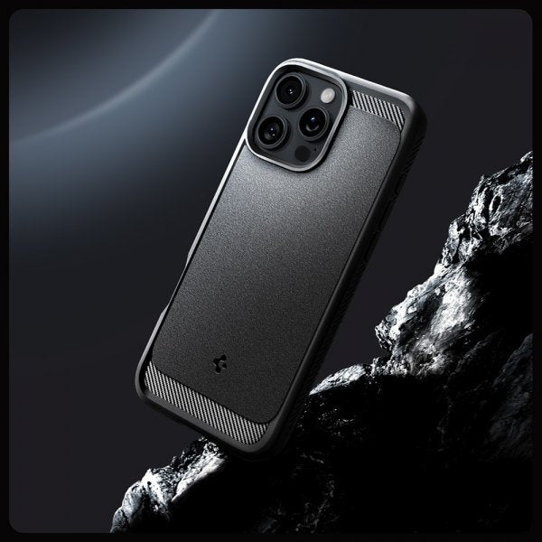 Spigen iPhone 16 Pro Skal Rugged Armor MagFit Matte Black