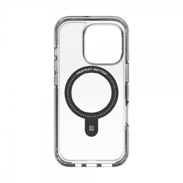 ZAGG iPhone 16 Pro Skal Santa Cruz Snap Ring Stand Svart