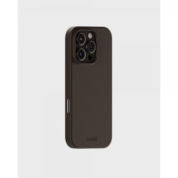 holdit iPhone 16 Pro Skal Silikon Chocolate