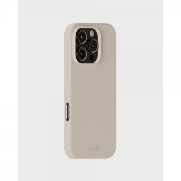 holdit iPhone 16 Pro Skal Silikon Light Beige