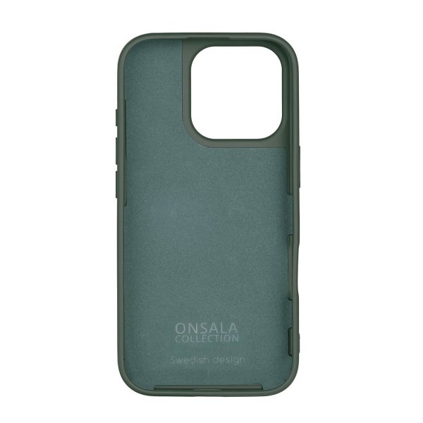 Onsala iPhone 16 Pro Skal Silikonkänsla Olive Green