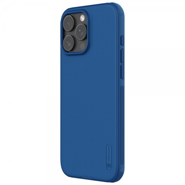 Nillkin iPhone 16 Pro Skal Super Frosted Shield Pro MagSafe Blå