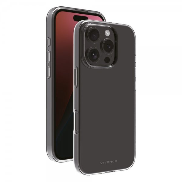 Vivanco iPhone 16 Pro Skal Super Slim Transparent