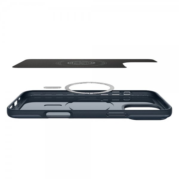 Spigen iPhone 16 Pro Skal Thin Fit MagFit Metal Slate