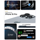 Spigen iPhone 16 Pro Skal Thin Fit MagFit Metal Slate