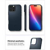 Spigen iPhone 16 Pro Skal Thin Fit MagFit Metal Slate