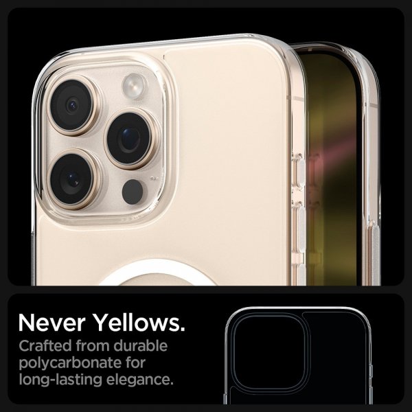 Spigen iPhone 16 Pro Skal Thin Fit T MagFit Clear White