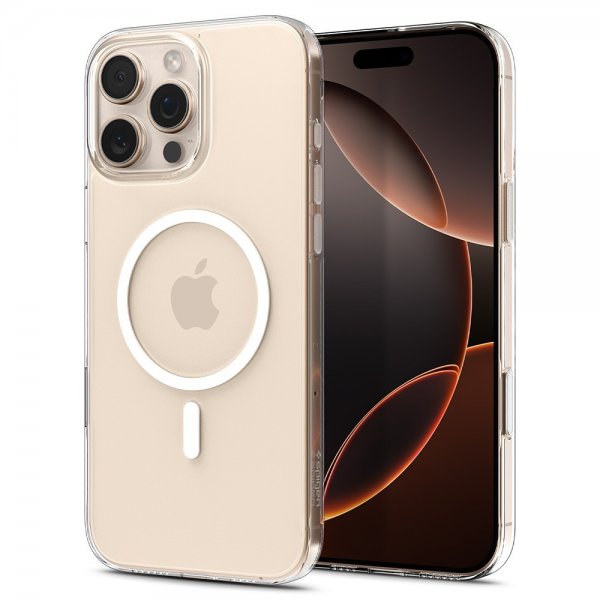 Spigen iPhone 16 Pro Skal Thin Fit T MagFit Clear White