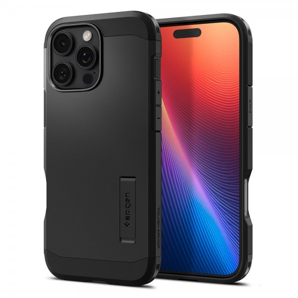 Spigen iPhone 16 Pro Skal Tough Armor MagFit Svart